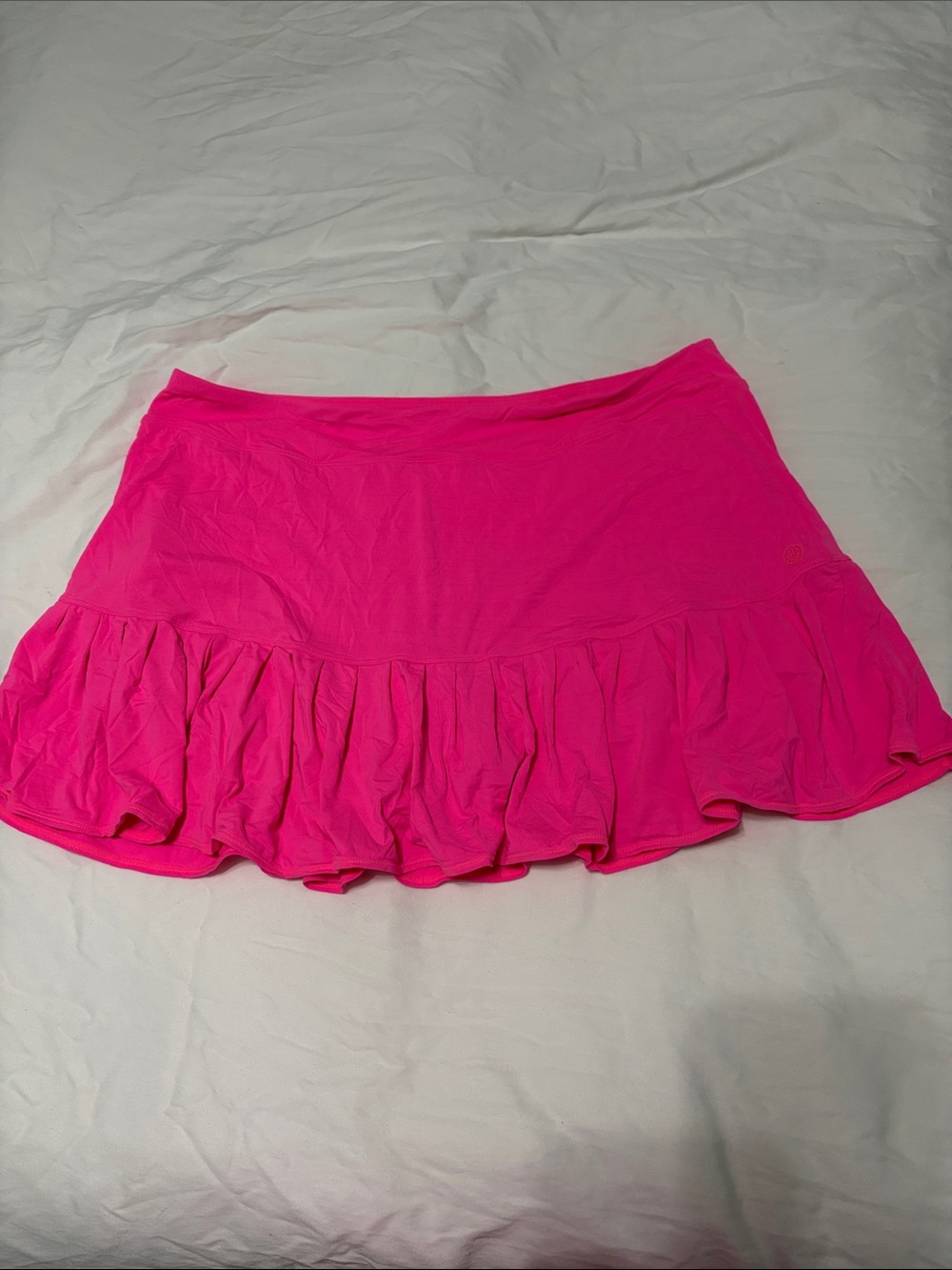 Lilly Pulitzer Hot Pink Ruffled Mini Skirt